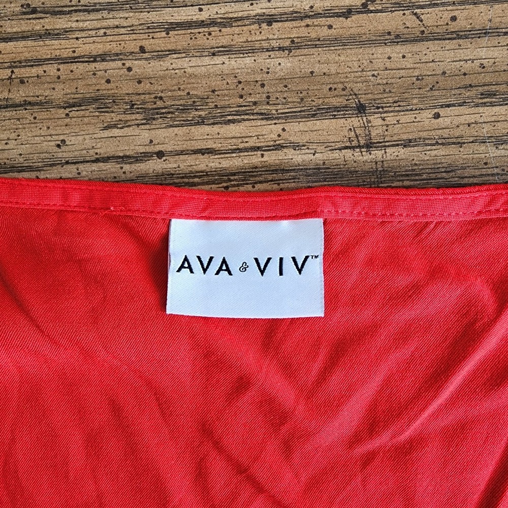 Ava&Viv Classic Sweetheart Neckline Maxi Dress Large Parisian Resort Old Money - Picture 8 of 10